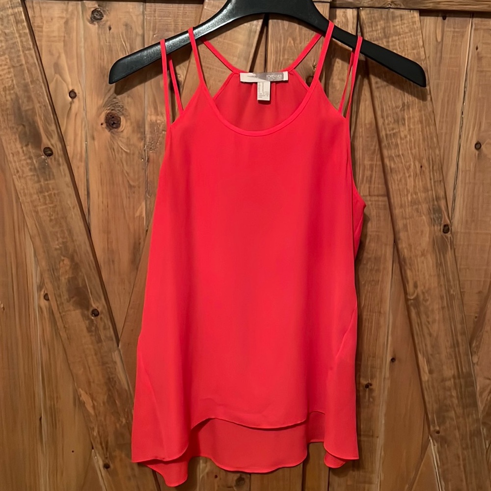 Coral strappy top from Forever 21